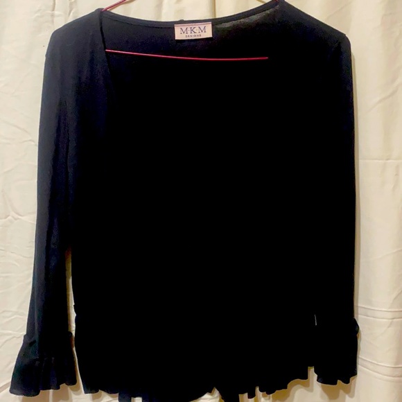 MKM Designs Tops - MKM Designs black Shaw